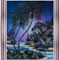 Original Batik Art Painting on Cotton, 'Village Scenery' by Hamidi (75cm x 90cm)