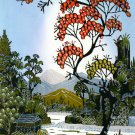 Original Batik Art Painting on Cotton, 'Village Scenery' by Hamidi (45cm x 75cm) Original Batik Art Painting on Cotton, 'Village Scenery' by Hamidi (45cm x 75cm)