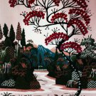 Original Batik Art Painting on Cotton, 'Village Scenery' by Hamidi (45cm x 75cm) Original Batik Art Painting on Cotton, 'Village Scenery' by Hamidi (45cm x 75cm)