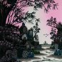 Original Batik Art Painting on Cotton, 'Village Scenery' by Hamidi (45cm x 75cm)