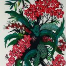 Original Batik Art Painting on Cotton, 'Wild Flowers' by Hamidi (45cm x 75cm) Original Batik Art Painting on Cotton, 'Wild Flowers' by Hamidi (45cm x 75cm)