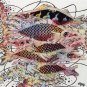 Original Batik Art Painting on Cotton, 'Fish and Prosperity' by Agung (50cm x 45cm)