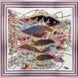 Original Batik Art Painting on Cotton, 'Fish and Prosperity' by Agung (50cm x 45cm)