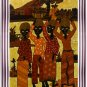 Original Batik Art Painting on Cotton, 'Fruit Sellers' by Agung (45cm x 75cm)
