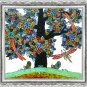 Original Batik Art Painting on Cotton, 'Tree of Wealth' by Agung (50cm x 45cm)