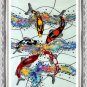 Original Batik Art Painting on Cotton, 'Koi Fish' by Agung (45cm x 75cm)