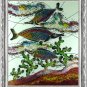 Original Batik Art Painting on Cotton, 'Arowana Fish' by Agung (75cm x 90cm)