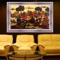 Original Batik Art Painting on Cotton, 'Batik Making' by Agung (150cm x 90cm)