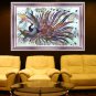 Original Batik Art Painting on Cotton, 'Phoenix' by Agung (150cm x 90cm)