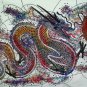 Original Batik Art Painting on Cotton, 'Warrior Dragon' by Agung (150cm x 90cm)