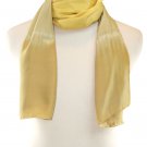 Eco-Friendly Two-Tone Satin Silk Shawl in Green & Yellow