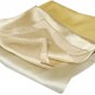 Eco-Friendly Two-Tone Satin Silk Shawl in Green & Yellow
