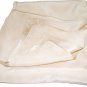 Eco-Friendly Satin Silk Shawl in Pearl Off-White