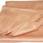 Eco-Friendly Satin Silk Shawl in Coral Brown
