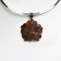 Handmade Natural Sea Shell Pendant with Stainless Steel Choker