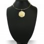 Handmade Natural Sea Shell Pendant with Stainless Steel Choker