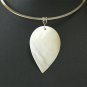 Handmade Natural Sea Shell Pendant with Stainless Steel Choker