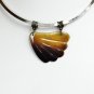 Handmade Natural Sea Shell Pendant with Stainless Steel Choker