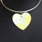 Handmade Natural Sea Shell Pendant with Stainless Steel Choker