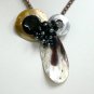 Handmade Natural Sea Shell Pendant with Pearl Necklace