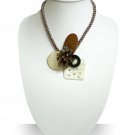 Handmade Natural Sea Shell Pendant with Pearl Necklace Handmade Natural Sea Shell Pendant with Pearl Necklace