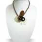 Handmade Natural Sea Shell Pendant with Pearl Necklace
