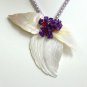 Handmade Natural Sea Shell Pendant with Pearl Necklace