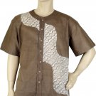 Eco-friendly Natural Dyed Batik Short Sleeves Shirt Eco-friendly Natural Dyed Batik Short Sleeves Shirt