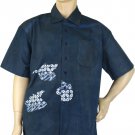 Eco-friendly Natural Dyed Batik Short Sleeves Shirt