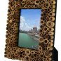 Hand-crafted Natural Bamboo Dot Picture Frame Two-ways (4"&Atilde;�6" or 6"x4") With Stand