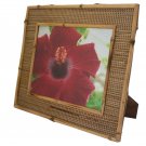 Hand-crafted Natural Bamboo Mendong Picture Frame Two-ways (8"×10" or 10"x8") With Stand