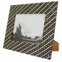 Hand-crafted Natural Pandan Zebra Picture Frame Two-ways (6"&Atilde;�8" or 8"x6")  With Stand