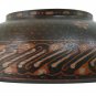 Hand-crafted Wooden Bowl with Batik Motives (17cm Diameter)