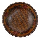 Hand-crafted Wooden Bowl with Batik Motives (21cm Diameter) Hand-crafted Wooden Bowl with Batik Motives (21cm Diameter)