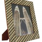 Hand-crafted Natural Cocostick Zebra Picture Frame Two-ways (8"×10" or 10"x8") With Stand