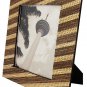 Hand-crafted Natural Cocostick Zebra Picture Frame Two-ways (5"x7" or 7"x5") with Stand