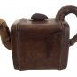 Vintage Hand-crafted Oriental Yixing Clay Teapot - Cicada On Bamboo (14 oz)