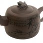 Vintage Hand-crafted Oriental Yixing Clay Teapot - On The Stork Tower (5 oz)