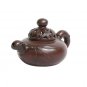 Vintage Hand-crafted Oriental Yixing Clay Teapot - Bamboo Zen Garden (13.5 oz)