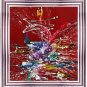 Original Batik Art Painting on Cotton Fabric, 'Abstract' By Alim (45cm X 50cm)