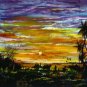 Original Batik Art Painting on Cotton Fabric, 'Scenery' Special Edition By Musa (90cm X 75cm)