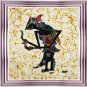 Original Batik Art Painting on Cotton Fabric, 'Wayang Kulit' By Khairy (45cm X 50cm)