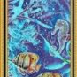Original Batik Art Painting on Cotton Fabric, 'Ocean' Special Edition By Musa (30cm X 130cm)