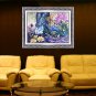 Original Batik Art Painting on Cotton Fabric, 'Fantasy' by Hamidi (90cm x 75cm)