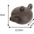 Vintage Hand-crafted Oriental Yixing Clay Teapot - Piggyback (4 oz)