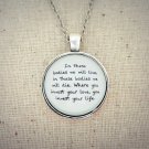 Mumford and Sons Awake My Soul Bodies Inspired Lyrical Quote Pendant Necklace