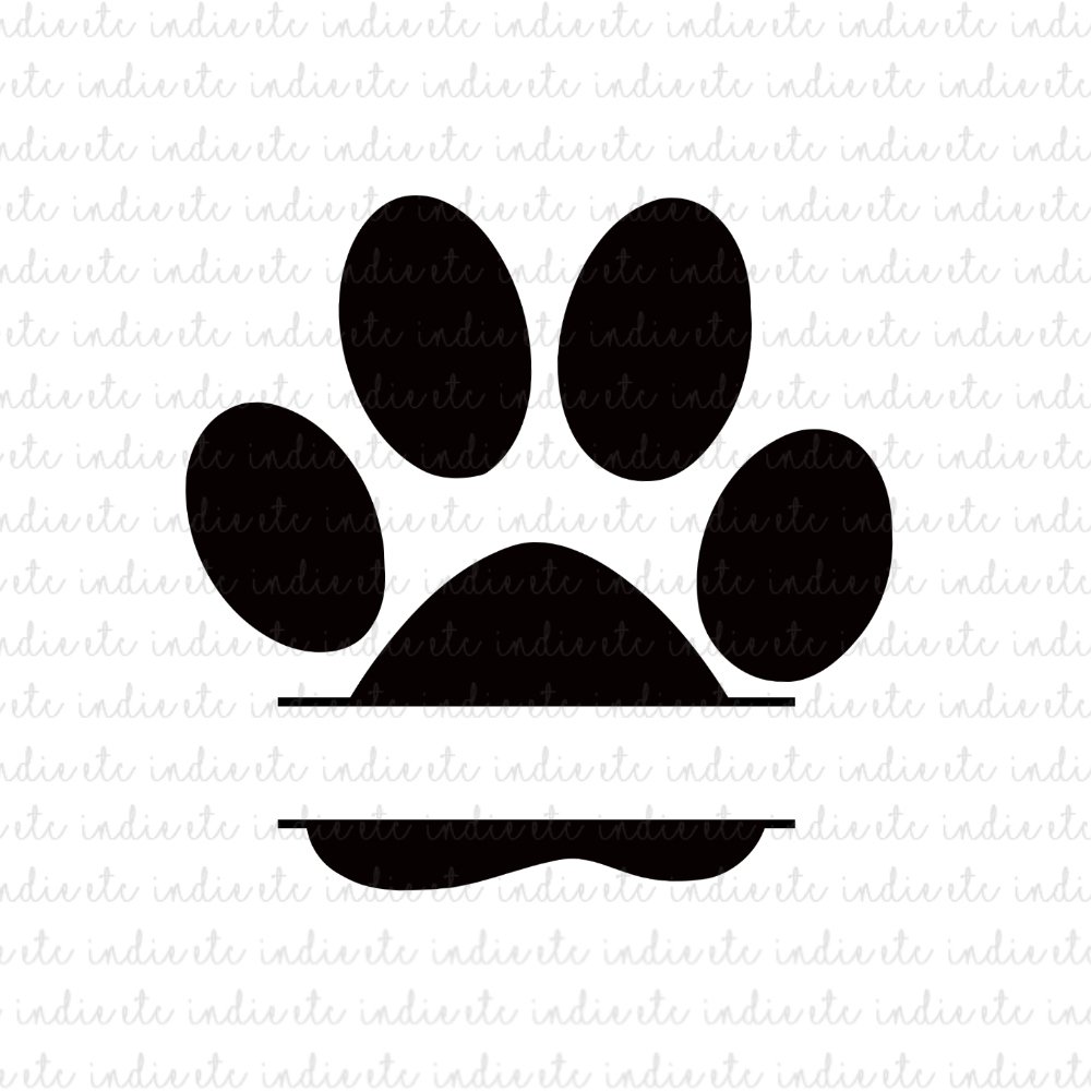 Download Paw Print With Custom Name Space Digital File Download Svg Dxf Png Jpeg Dog Cat Pet