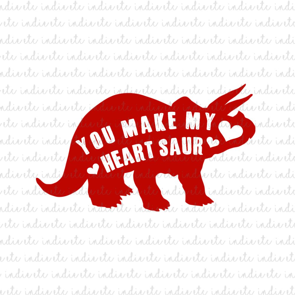 Dinosaur Valentine Svg Free - SVG Layered