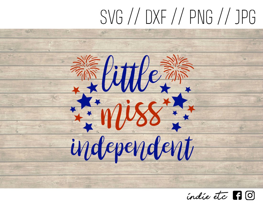 Little Miss Independent Digital Art File Download (svg, dxf, png, jpeg)