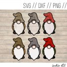 Gnomes Digital Art File Download Hand Drawn (svg, png, dxf, jpg, cut file)